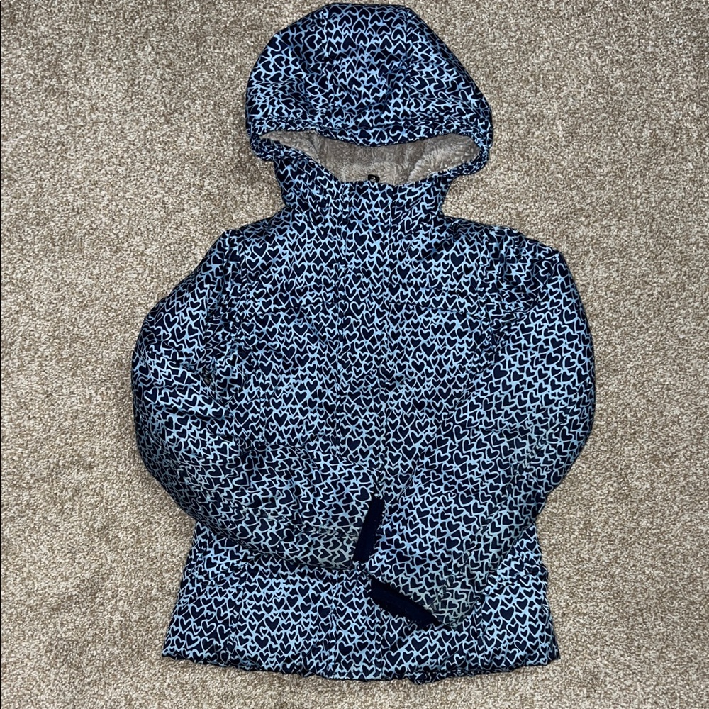 Lands' End Blue Patterned Kids Jacket